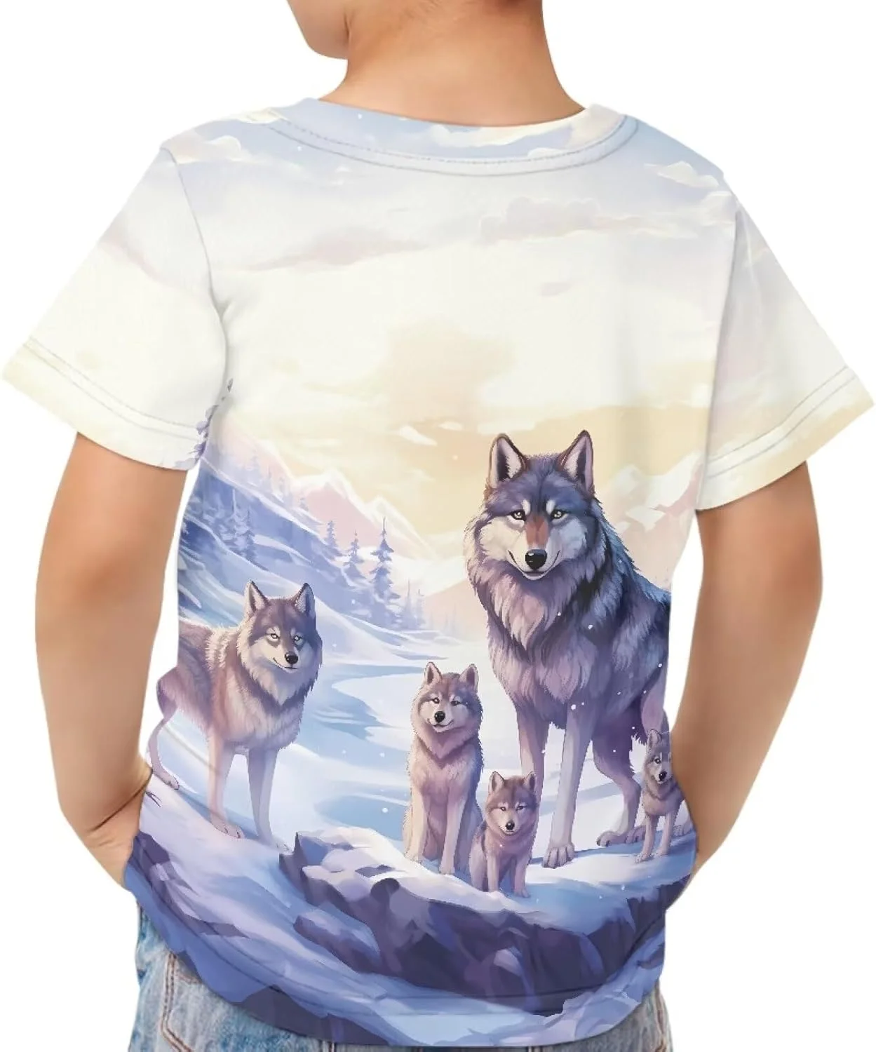 تی‌شرت آستین کوتاه یقه گرد بچگانه GIFTPUZZ، مناسب استفاده روزمره و ورزشی، سایز 3 تا 16 سال