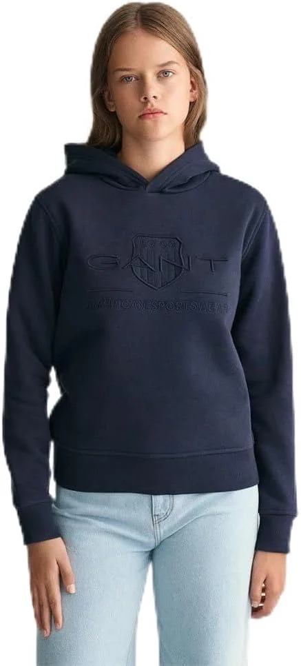 هودی پسرانه نوجوان GANT مدل سپر یکدست