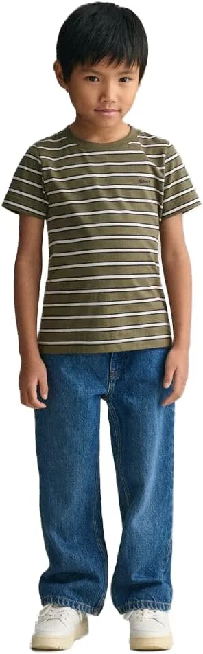 تی شرت راه راه پسرانه بچه گانه GANT