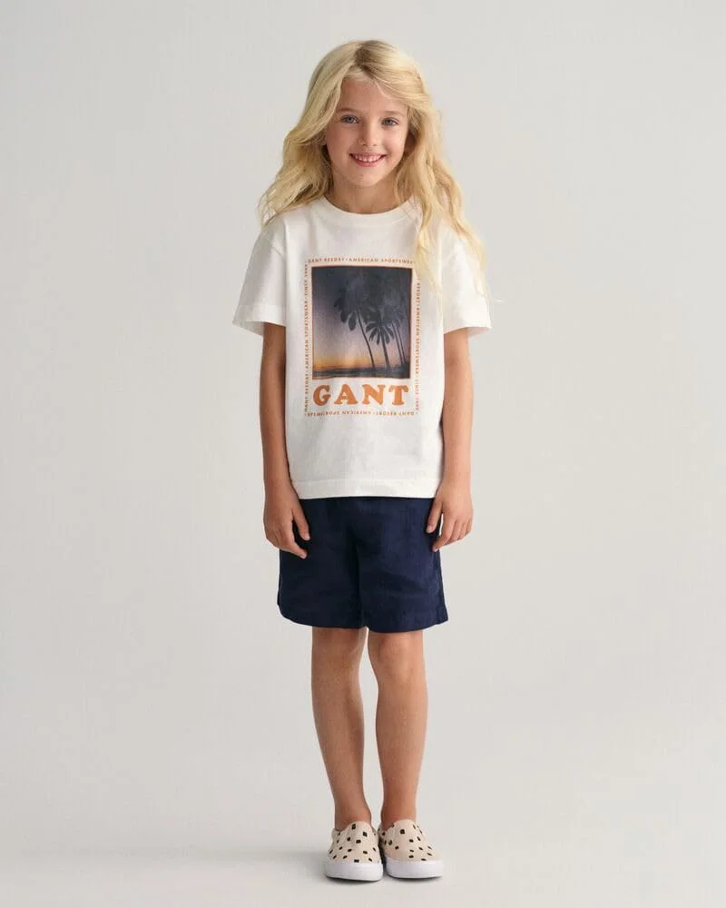 تی شرت پسرانه بچه گانه GANT مدل Resort