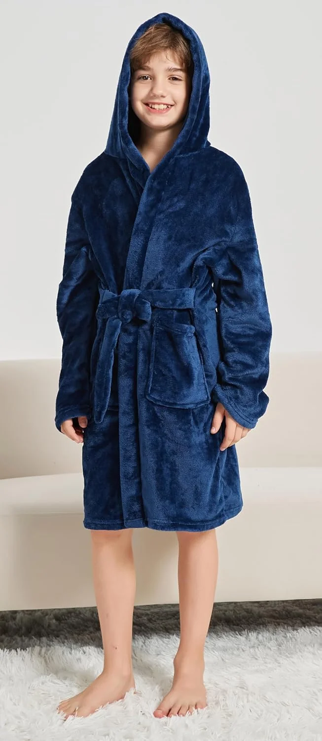 روپوش حوله ای پشمی نرم پسرانه، لباس خواب کلاه دار برای کودکان 1 تا 16 سال روپوش حوله ای پشمی نرم پسرانه، لباس خواب کلاه دار برای کودکان 1 تا 16 سال