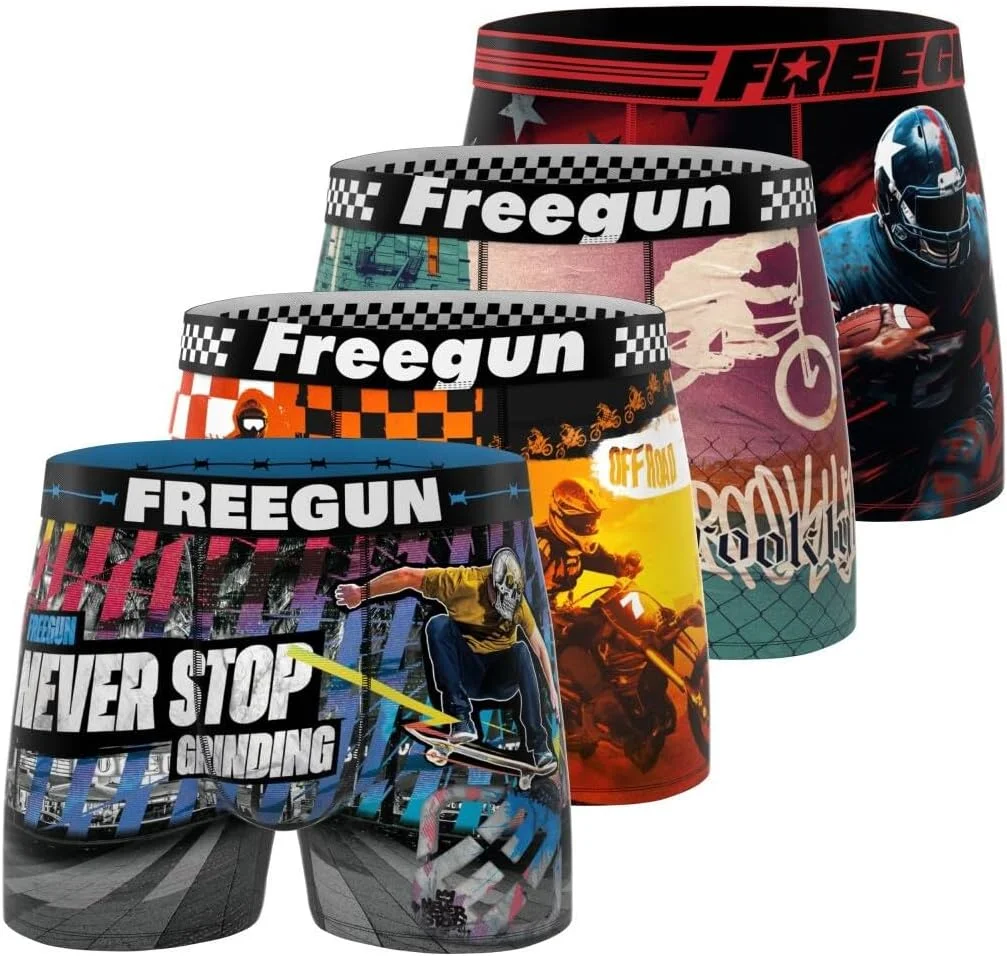 شورت پادار پسرانه فری گان مدل Fg/3/Bm/Pk4 (بسته 4 عددی)