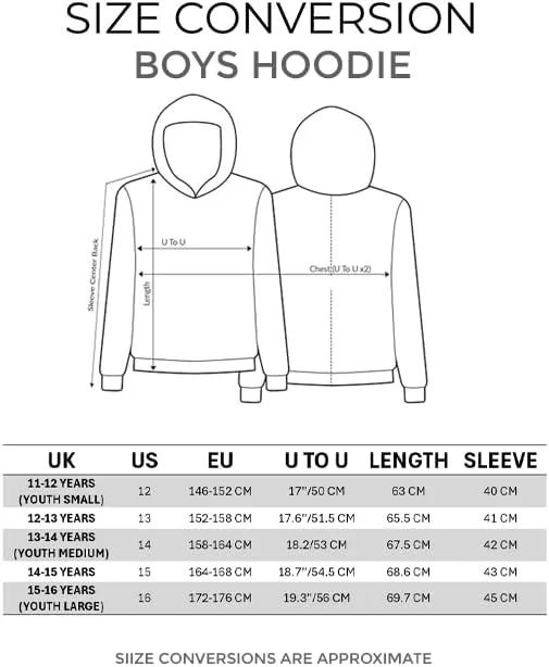 هودی پسرانه طرح لوگوی فورتنایت، آبی رویال