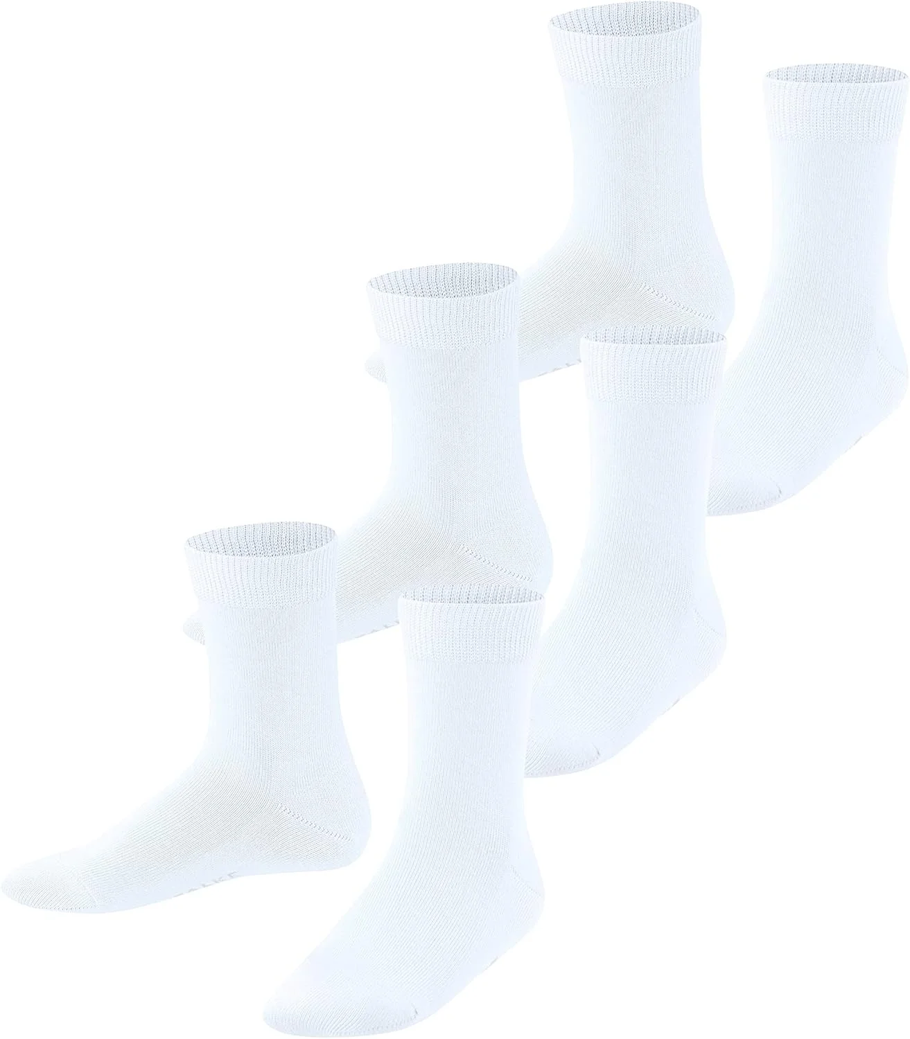 جوراب بچگانه فالکه مدل یونی‌سکس (بسته 3 عددی)، سفید (سفید 2000)، سایز 27-30 (3-6 سال)