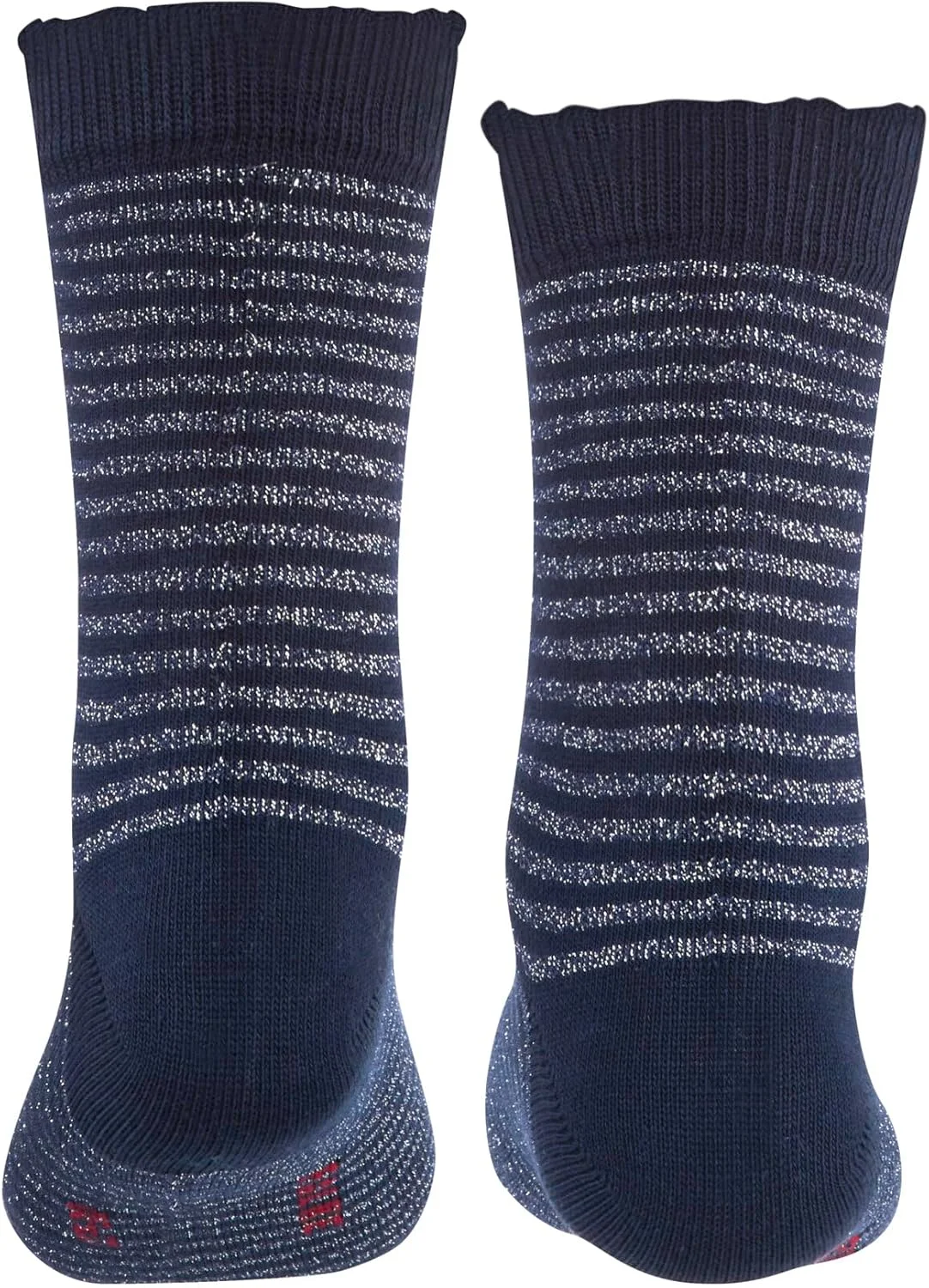 جوراب ساق کوتاه طرح راه راه اکلیلی نخی نازک تک جفتی بچگانه