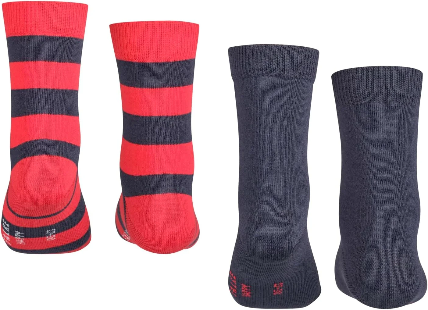 جوراب ساقدار طرح راه راه شاد فالکه (FALKE) مناسب کودکان، بسته 2 عددی