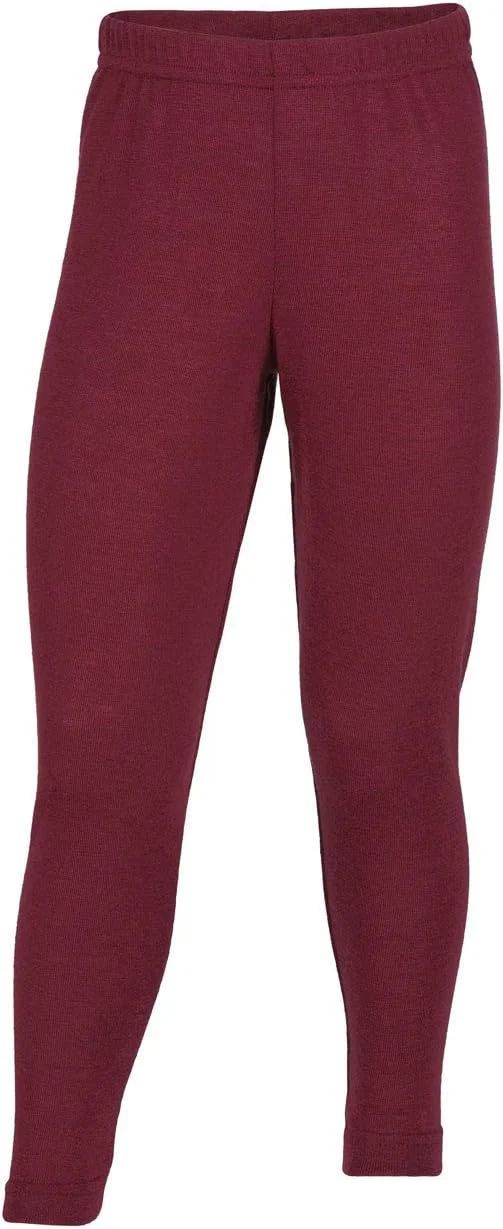 شلوار راحتی بچگانه Engel Natur، بافت ظریف، 70% پشم (kbT)، 30% ابریشم (92، بورگاندی)