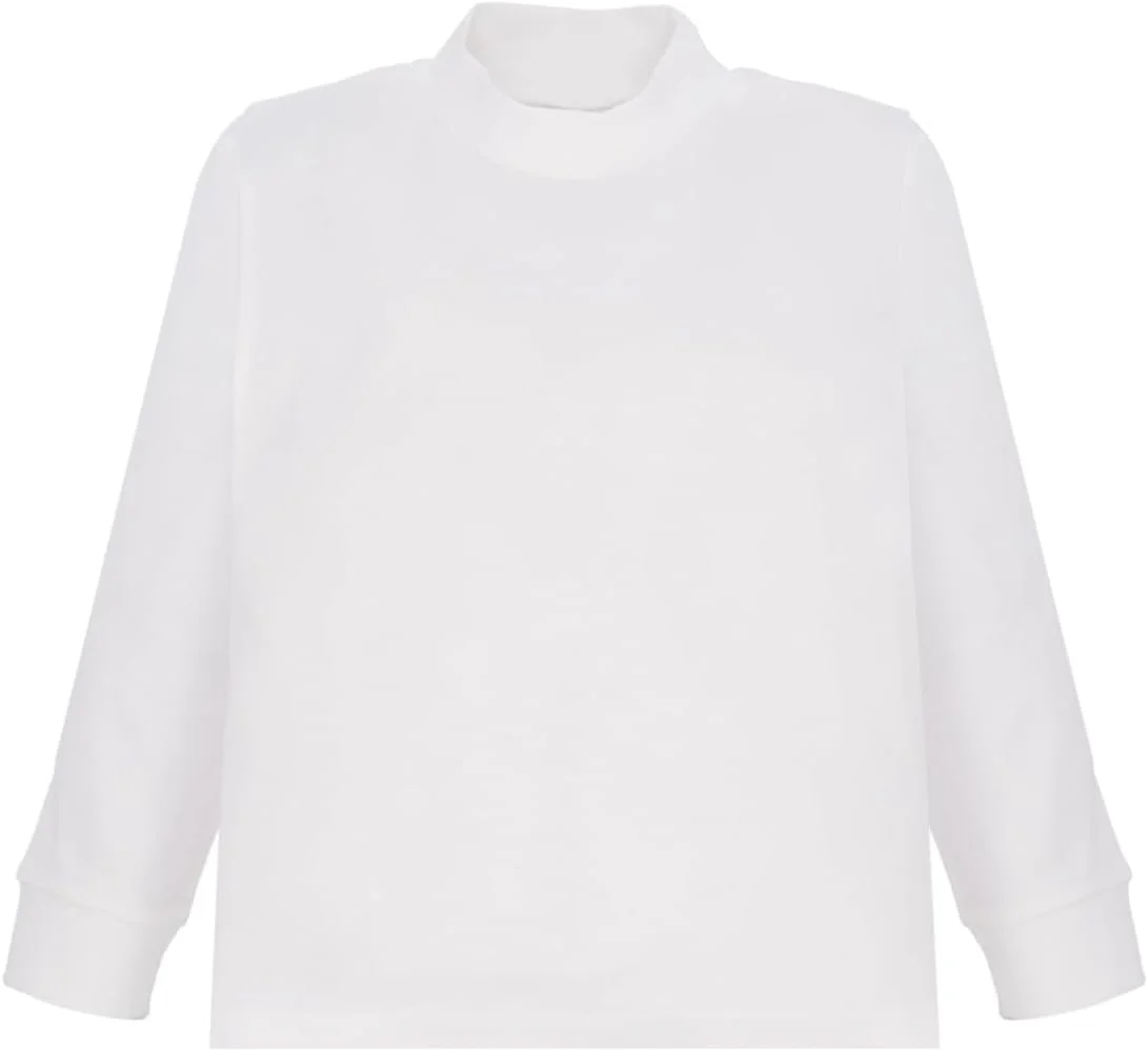 پیراهن آستین بلند پسرانه و دخترانه Ellepi، پلیور دخترانه، یقه اسکی سفید مشکی، تی شرت آستین بلند، پیراهن یقه اسکی