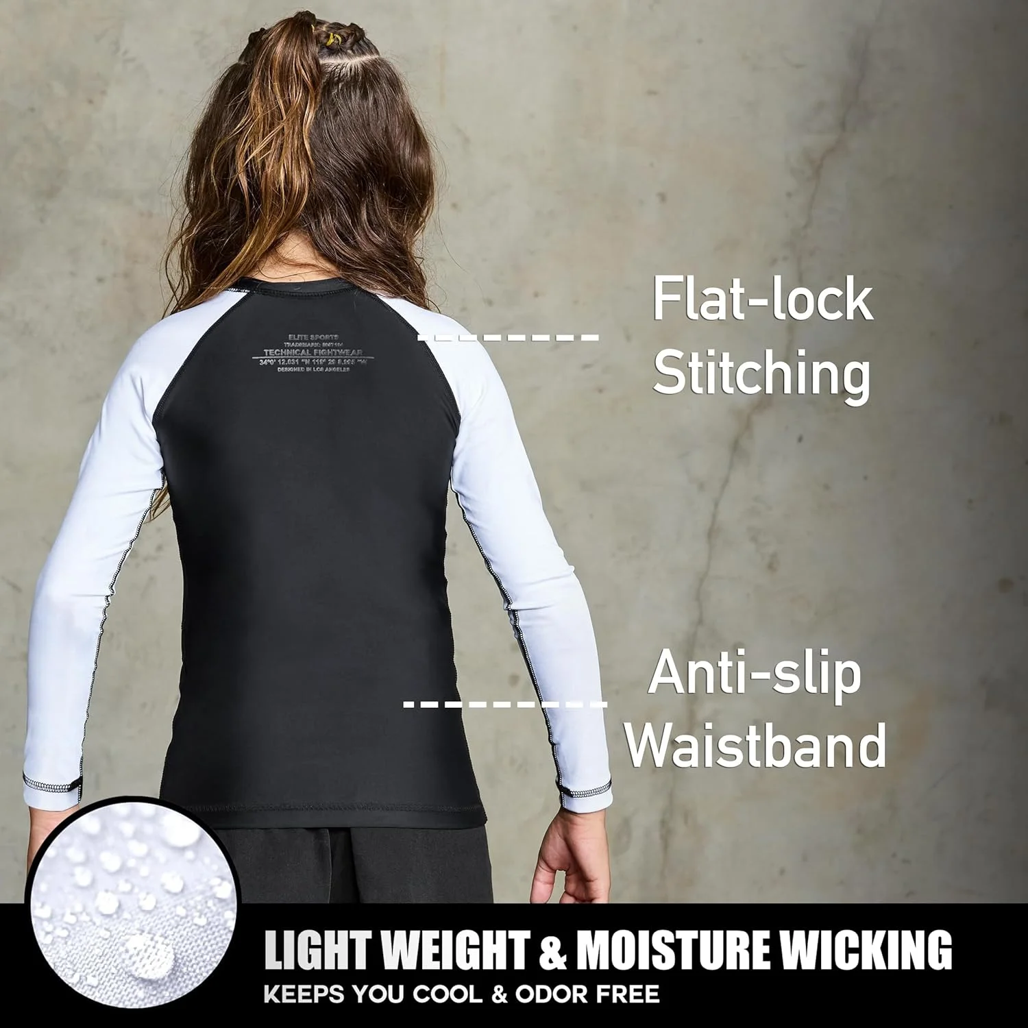 محافظ های ورزشی آستین بلند برای پسران و دختران، محافظ فشاری برای ورزش های رزمی کودکان و نوجوانان