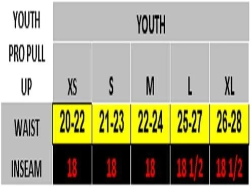 شلوار بیسبال و سافت‌بال بچگانه ایستون PRO PULL UP | سایز بچگانه | دارای بند کمر | جیب پشتی برای دستکش | لبه کشی در قسمت پایین | 100% پلی‌استر