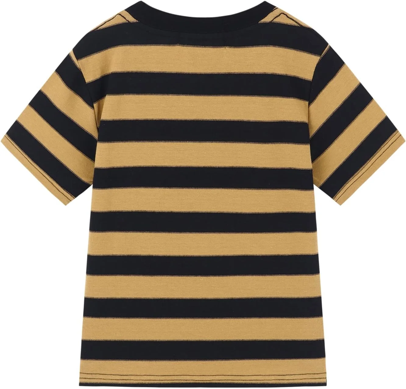 تی‌شرت آستین کوتاه راه راه نخی پسرانه دخترانه مناسب کودکان ۴ تا ۱۲ سال با یقه گرد