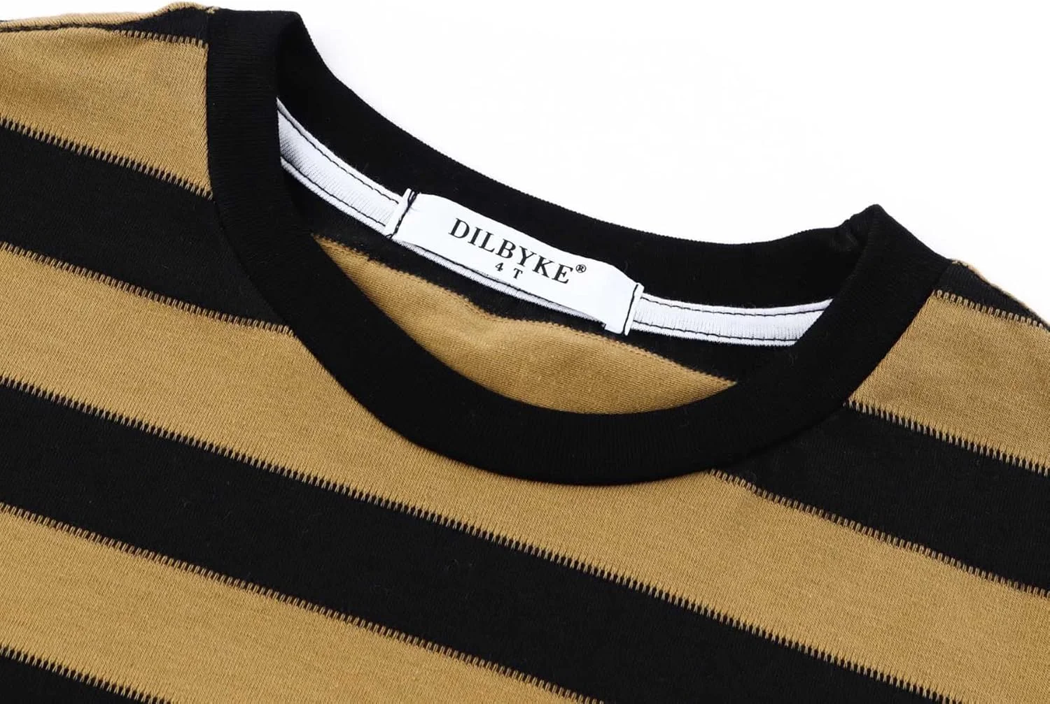 تی‌شرت آستین کوتاه راه راه نخی پسرانه دخترانه مناسب کودکان ۴ تا ۱۲ سال با یقه گرد