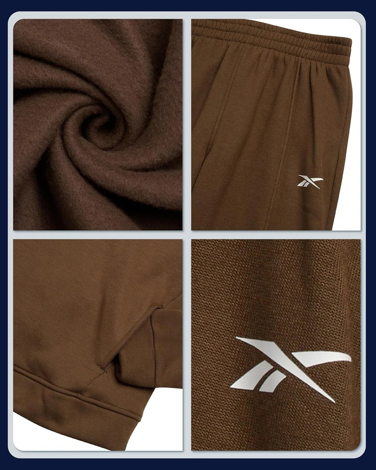 ست گرمکن پسرانه ریباک - هودی پشمی و شلوار ورزشی دو تکه (سایز 4-12)