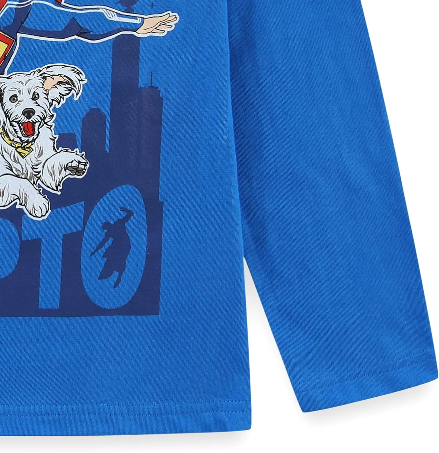 تی‌شرت آستین بلند پسرانه سوپرمن و کریپتو وارنر بروز، مناسب کودکان نوپا و بزرگتر