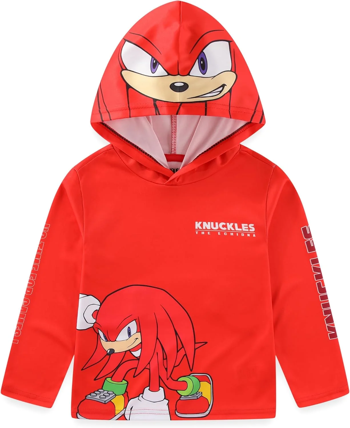 تی‌شرت آستین بلند کلاه دار پسرانه سونیک خارپشت SEGA برای بچه های بزرگ