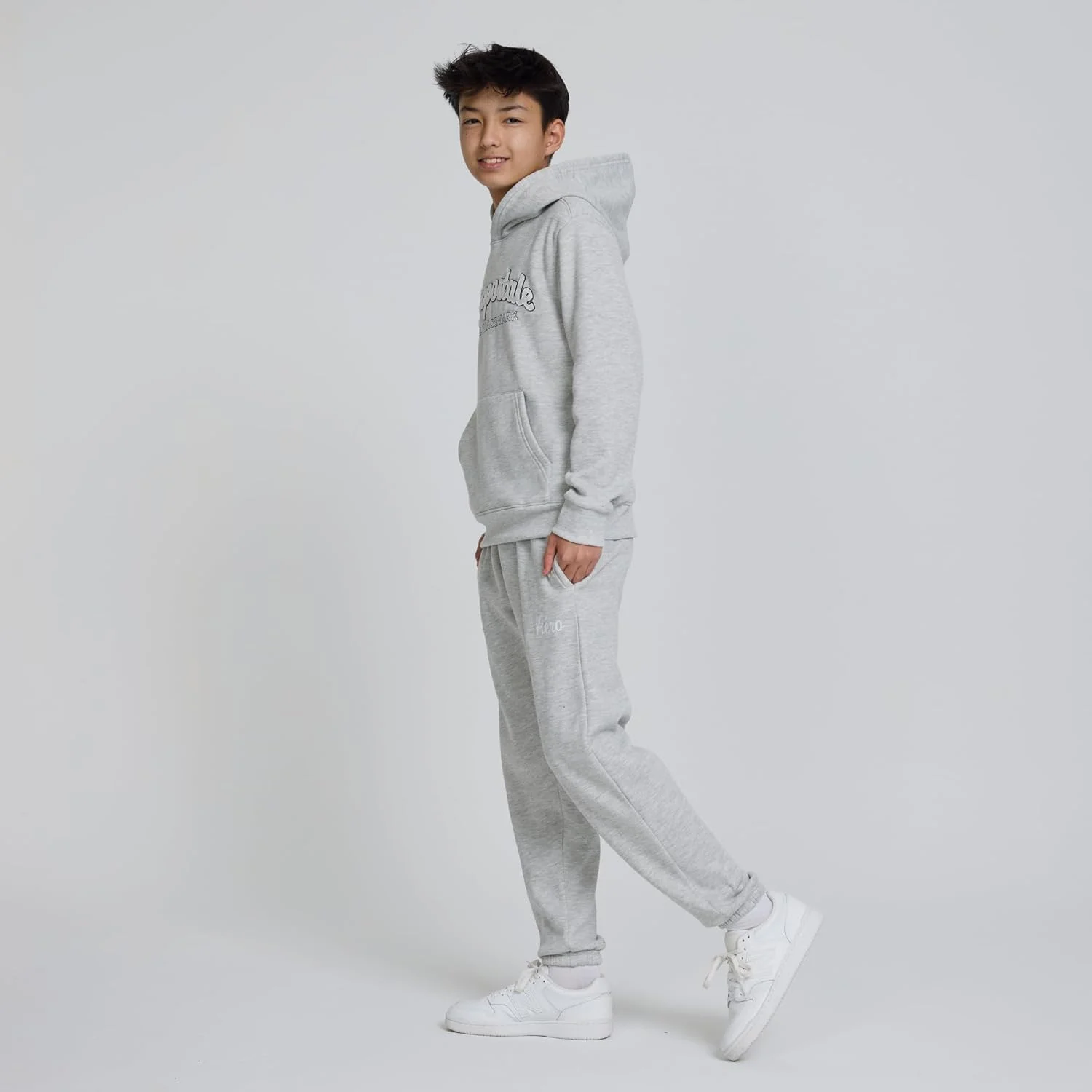 ست دو تکه پسرانه AEROPOSTALE - هودی پلوور و شلوار ورزشی، شلوار جاگر و سویشرت پسرانه، سایز 4-12