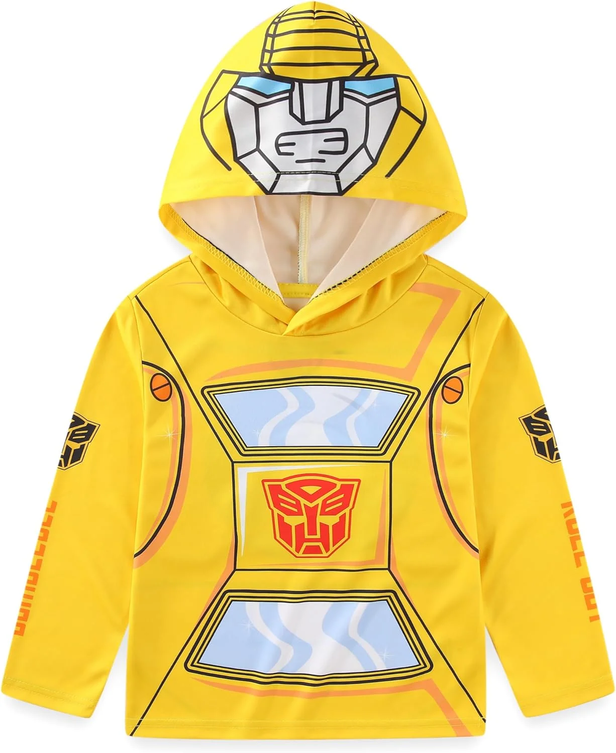 تی شرت آستین بلند کلاه دار پسرانه ترنسفورمرز بامبلبی برای بچه های بزرگ