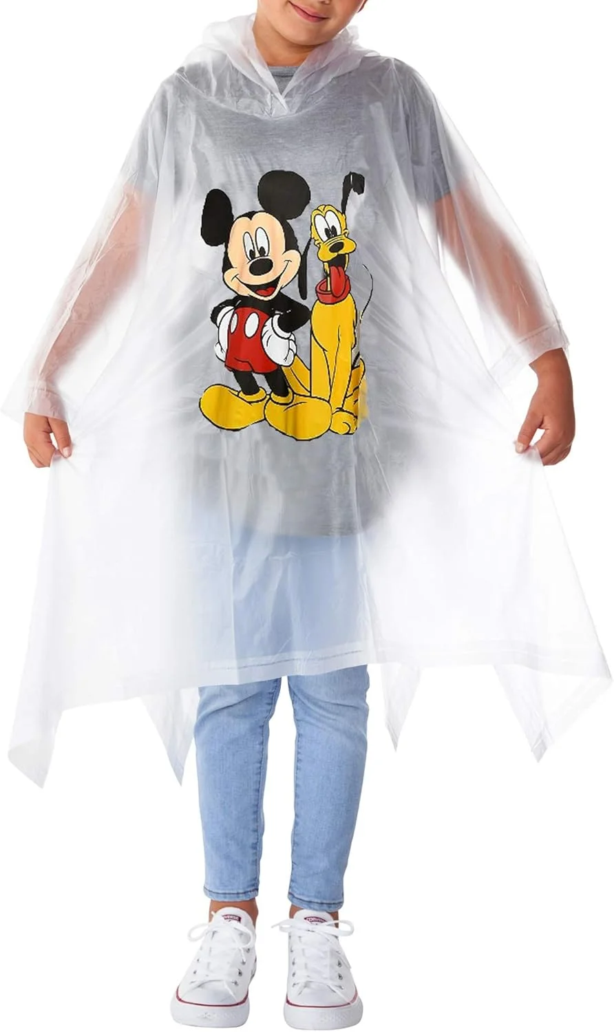 پانچو بارانی طرح میکی و مینی موس دیزنی، چاپ جلو و پشت، مناسب بزرگسال و نوجوان