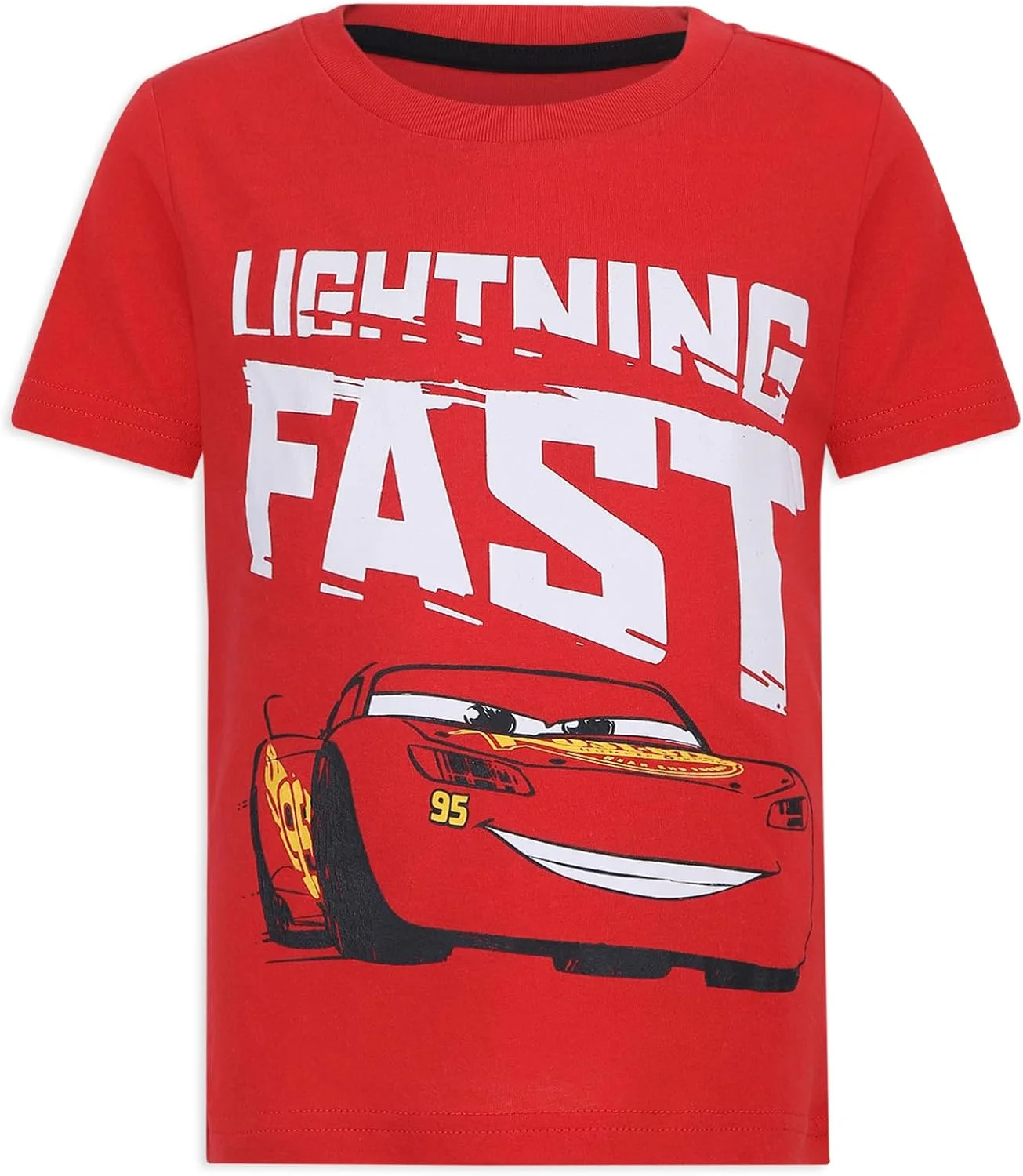تی‌شرت ۴ عددی پسرانه دیزنی پیکسار کارز لایتنینگ مک‌کوئین برای کودکان نوپا و بزرگ