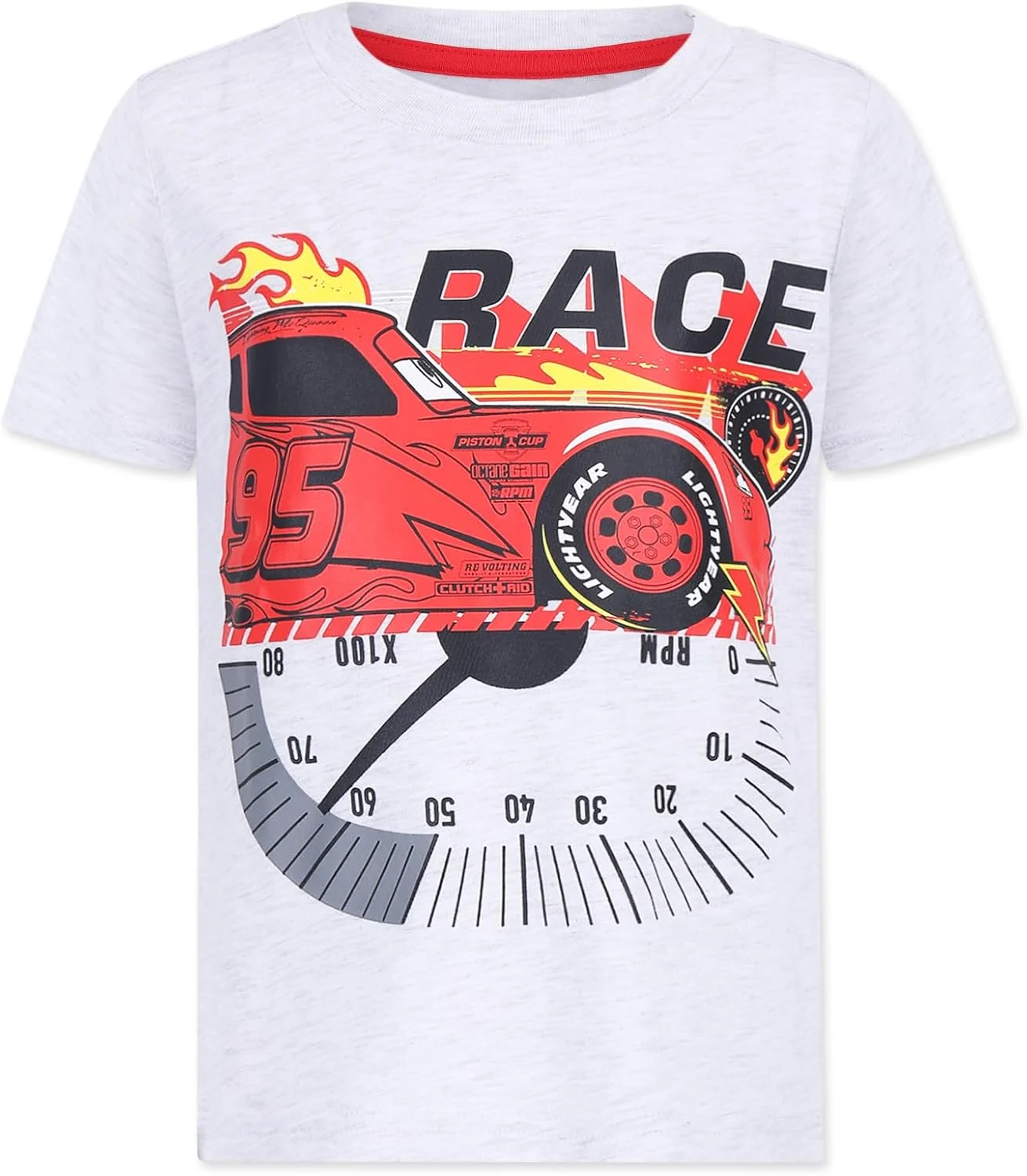 تی‌شرت ۴ عددی پسرانه دیزنی پیکسار کارز لایتنینگ مک‌کوئین برای کودکان نوپا و بزرگ