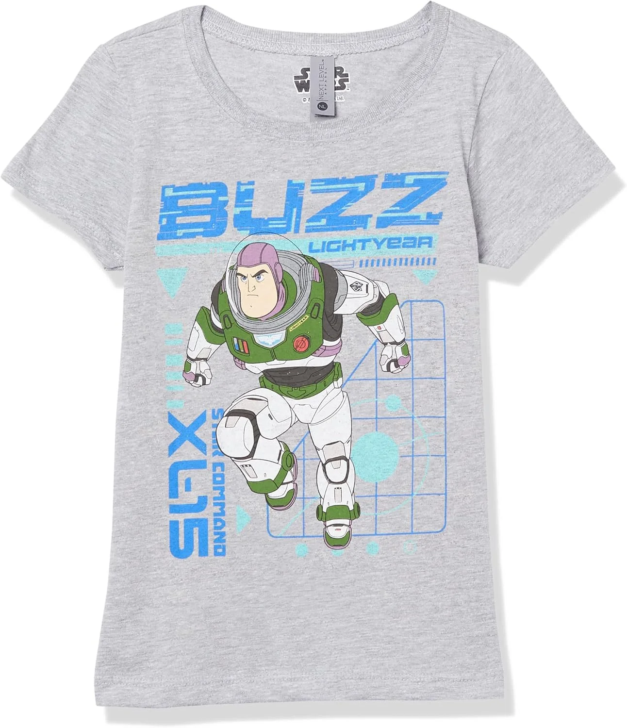 تی‌شرت آستین کوتاه پسرانه دیزنی با طرح باز لایتیر و سفینه ایکس‌ال-۱۵