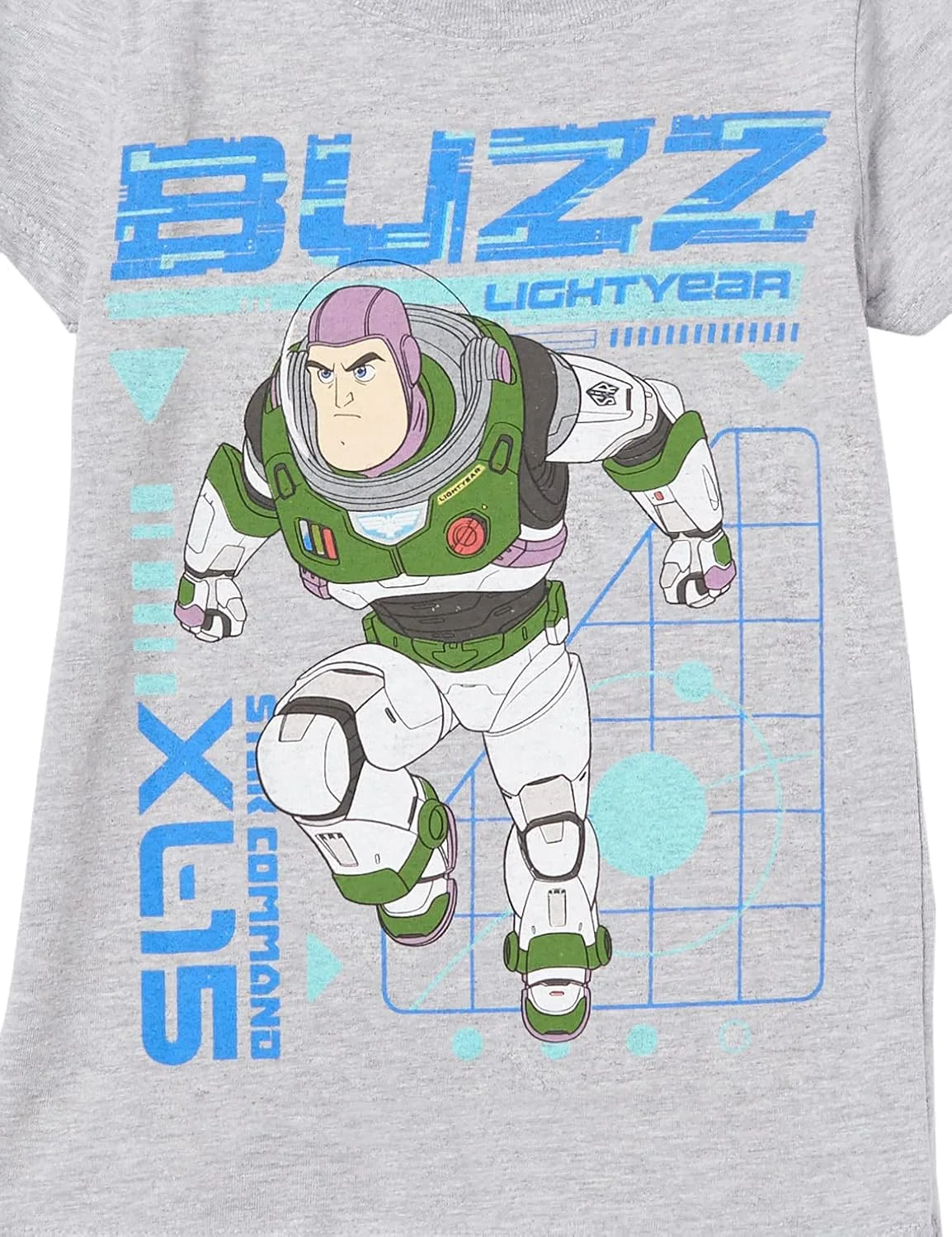 تی‌شرت آستین کوتاه پسرانه دیزنی با طرح باز لایتیر و سفینه ایکس‌ال-۱۵