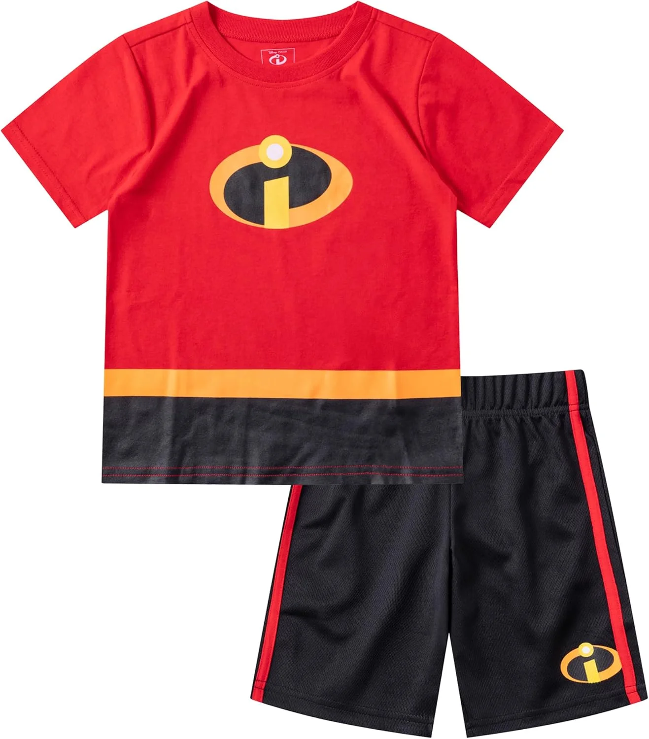 ست تی‌شرت آستین کوتاه و شلوارک پسرانه دیزنی طرح‌های ماشین‌ها، میکی موس و شرکت هیولاها مناسب کودکان نوپا، کوچک و بزرگ