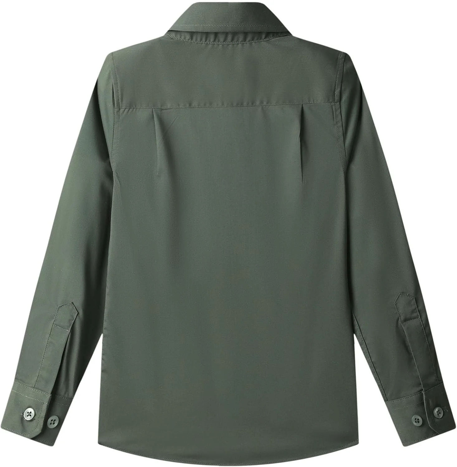 پیراهن آستین بلند پسرانه مدل دکمه دار و بافت یکدست