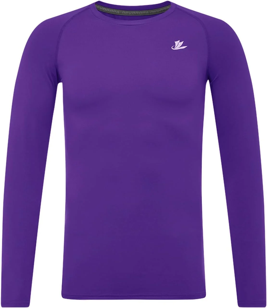 زیرپوش ورزشی فشاری پسرانه جوانان DEVOROPA آستین کوتاه/بلند مناسب فوتبال بیسبال با قابلیت خشک شدن سریع