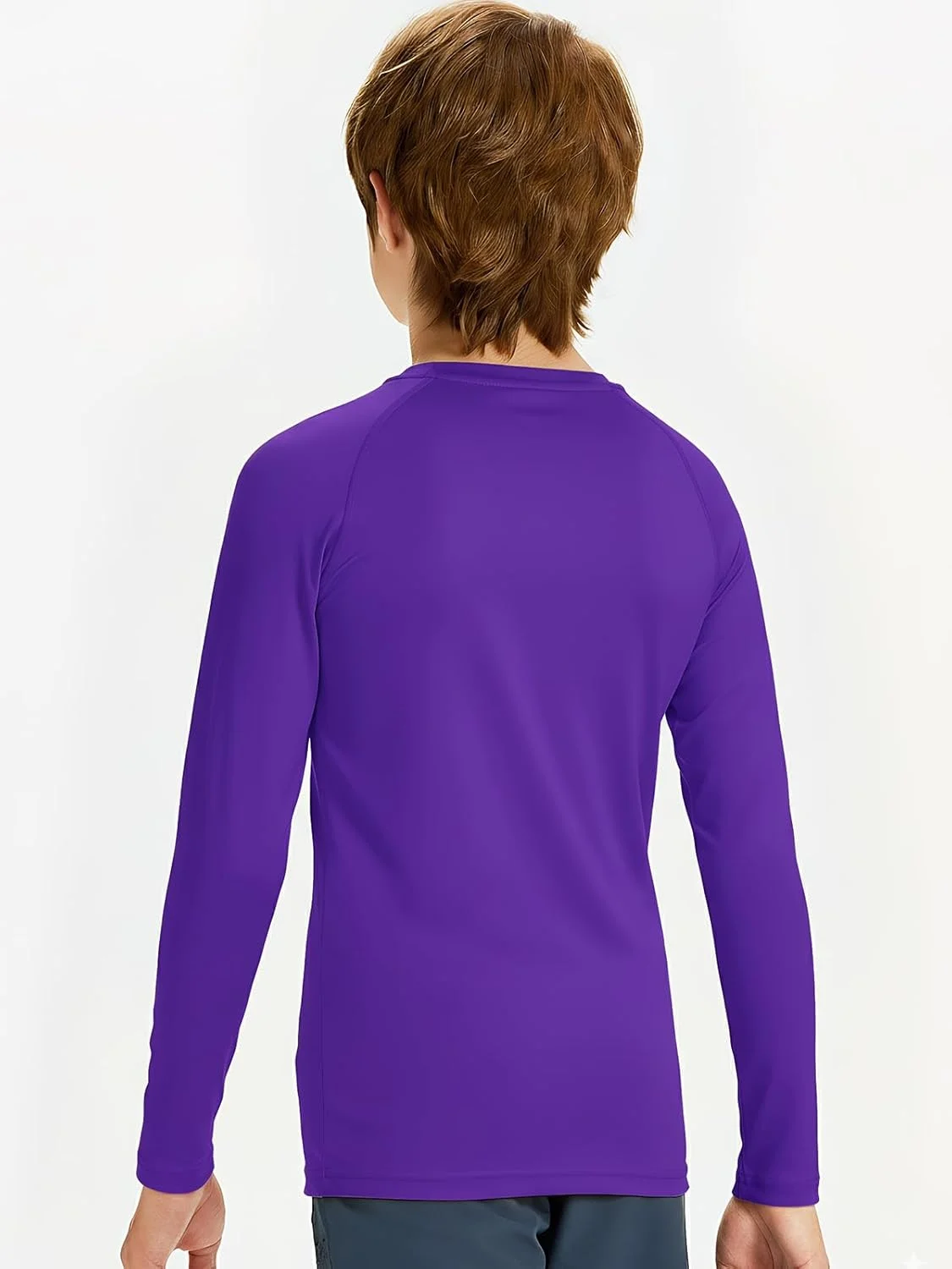 زیرپوش ورزشی فشاری پسرانه جوانان DEVOROPA آستین کوتاه/بلند مناسب فوتبال بیسبال با قابلیت خشک شدن سریع