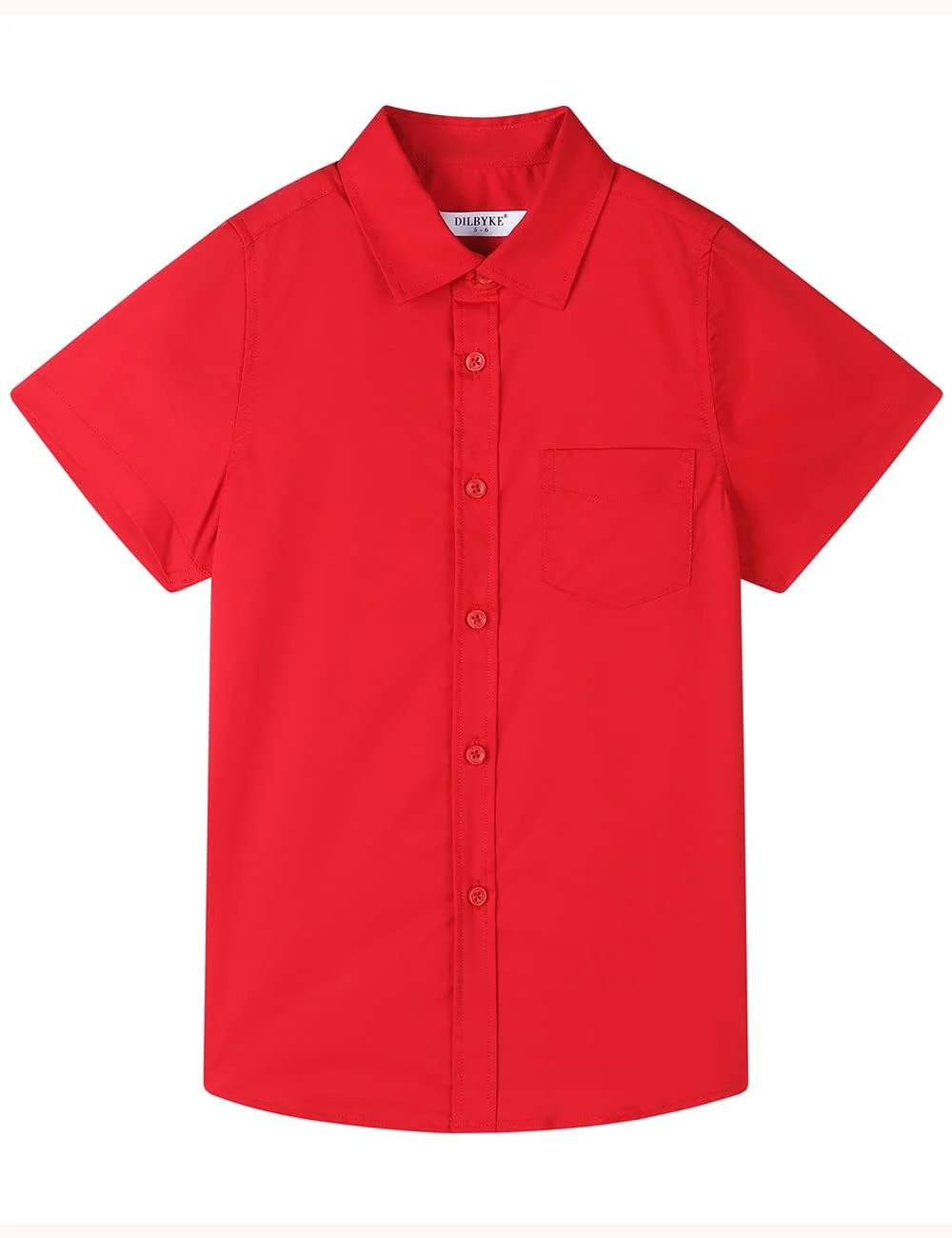 پیراهن آستین کوتاه پسرانه دکمه دار