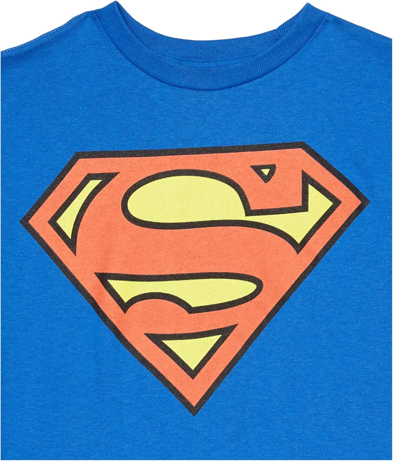 تی‌شرت‌های طرح‌دار سه عددی کودکانه دی‌سی کامیکس با طرح‌های بتمن، سوپرمن و فلش، مشکی/آبی/قرمز، سایز ۸