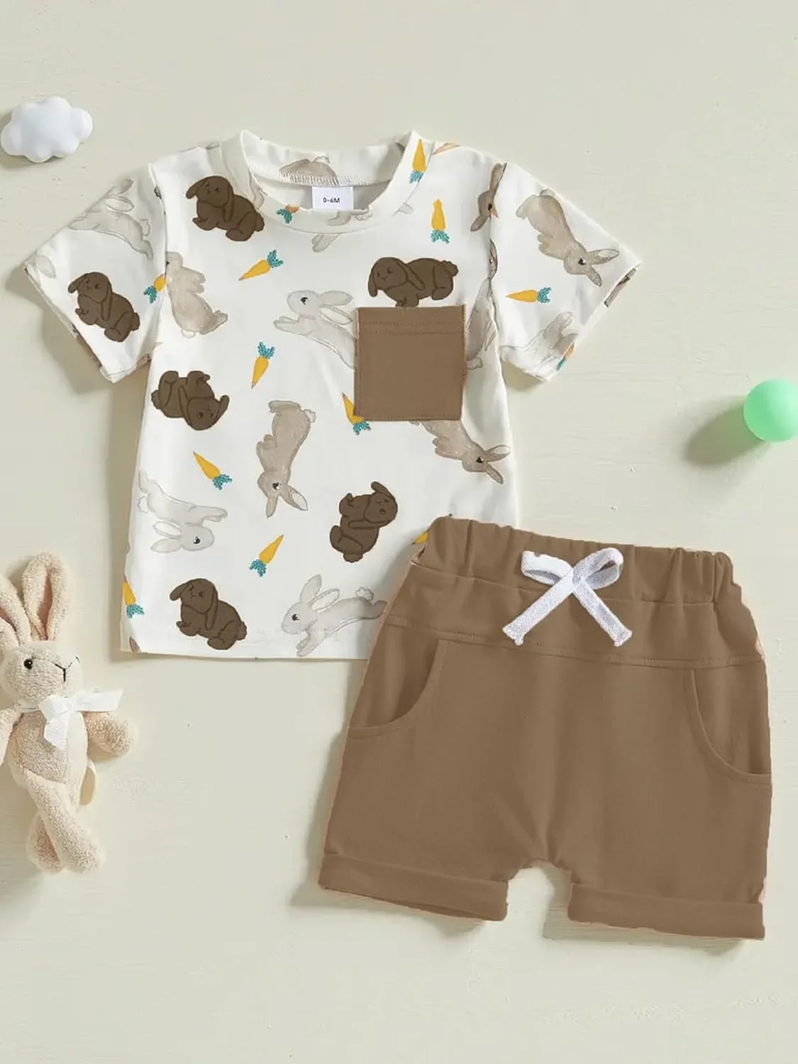 ست لباس پسرانه کیوتیکریز || ست لباس پنبه ای برای پسر || ست تیشرت و شلوارک