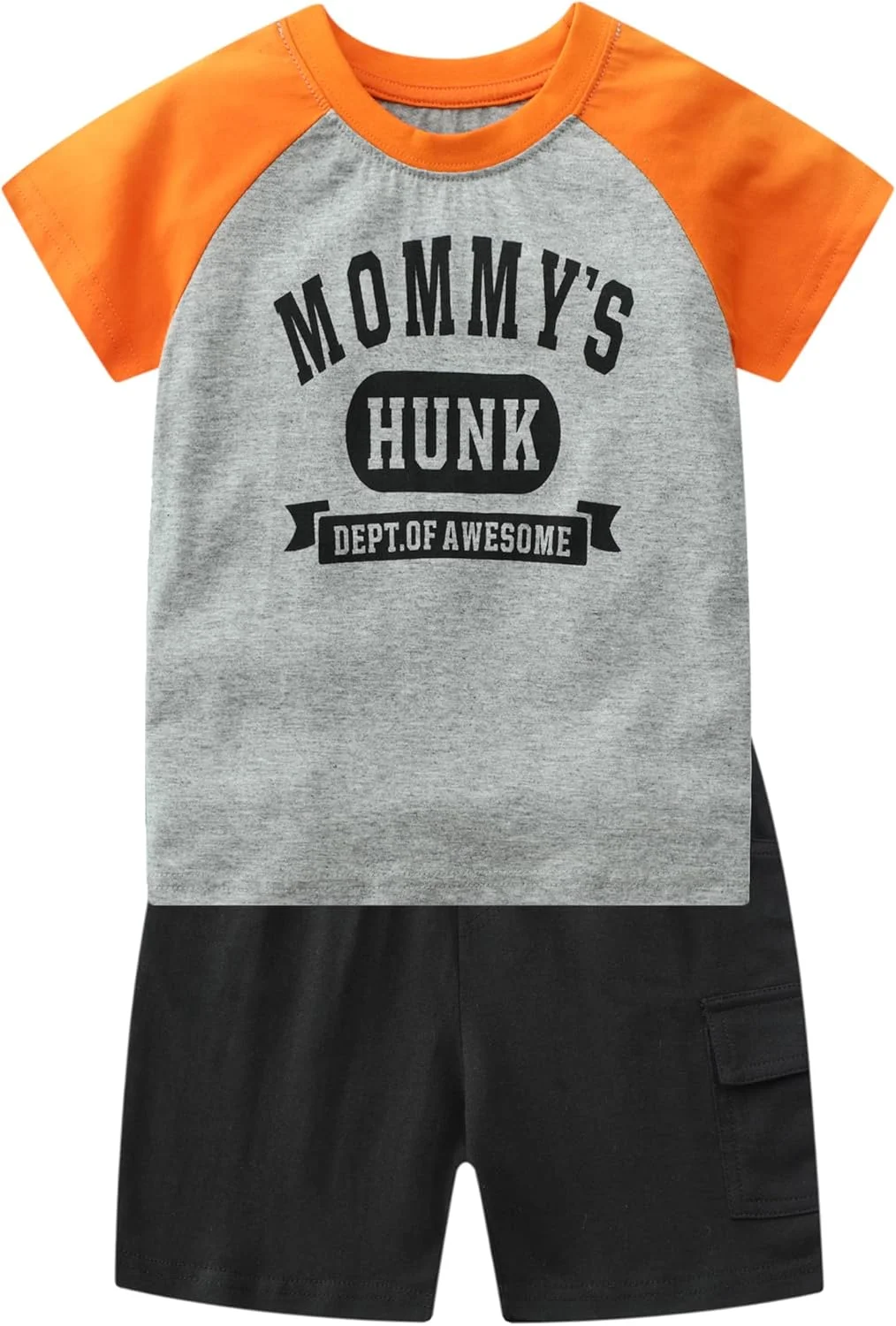 ست تیشرت آستین کوتاه و شلوارک پسرانه طرح دایناسور CRAZY GOTEND، سایز 18/24 ماه، مشکی، 2 تکه ست تیشرت آستین کوتاه و شلوارک پسرانه طرح دایناسور CRAZY GOTEND، سایز 18/24 ماه، مشکی، 2 تکه