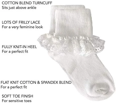 جوراب های توری چین دار فانتزی دخترانه