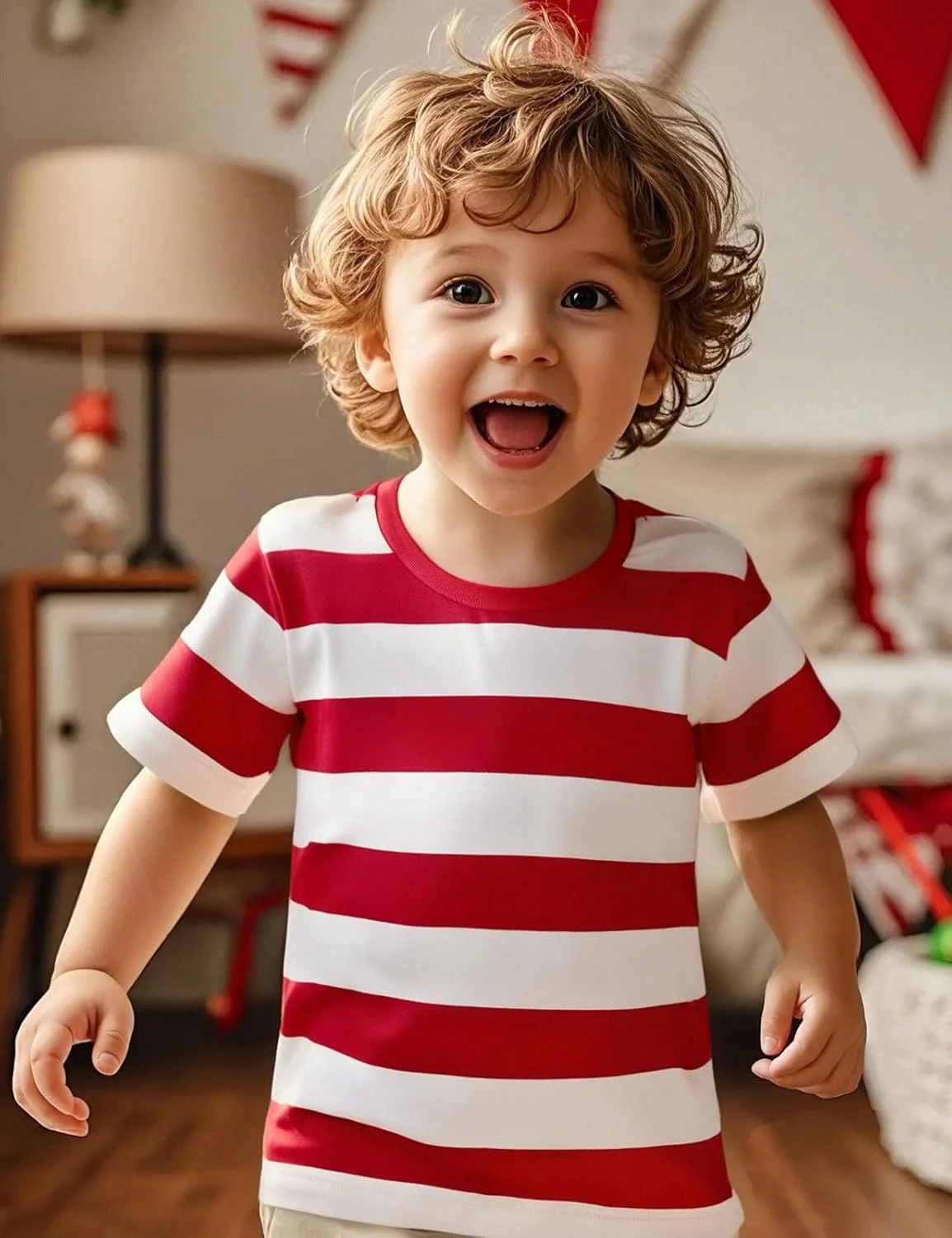 تی‌شرت فانتزی بچه گانه COSLAND مناسب هالووین، تیشرت کارتونی چاپی پسرانه