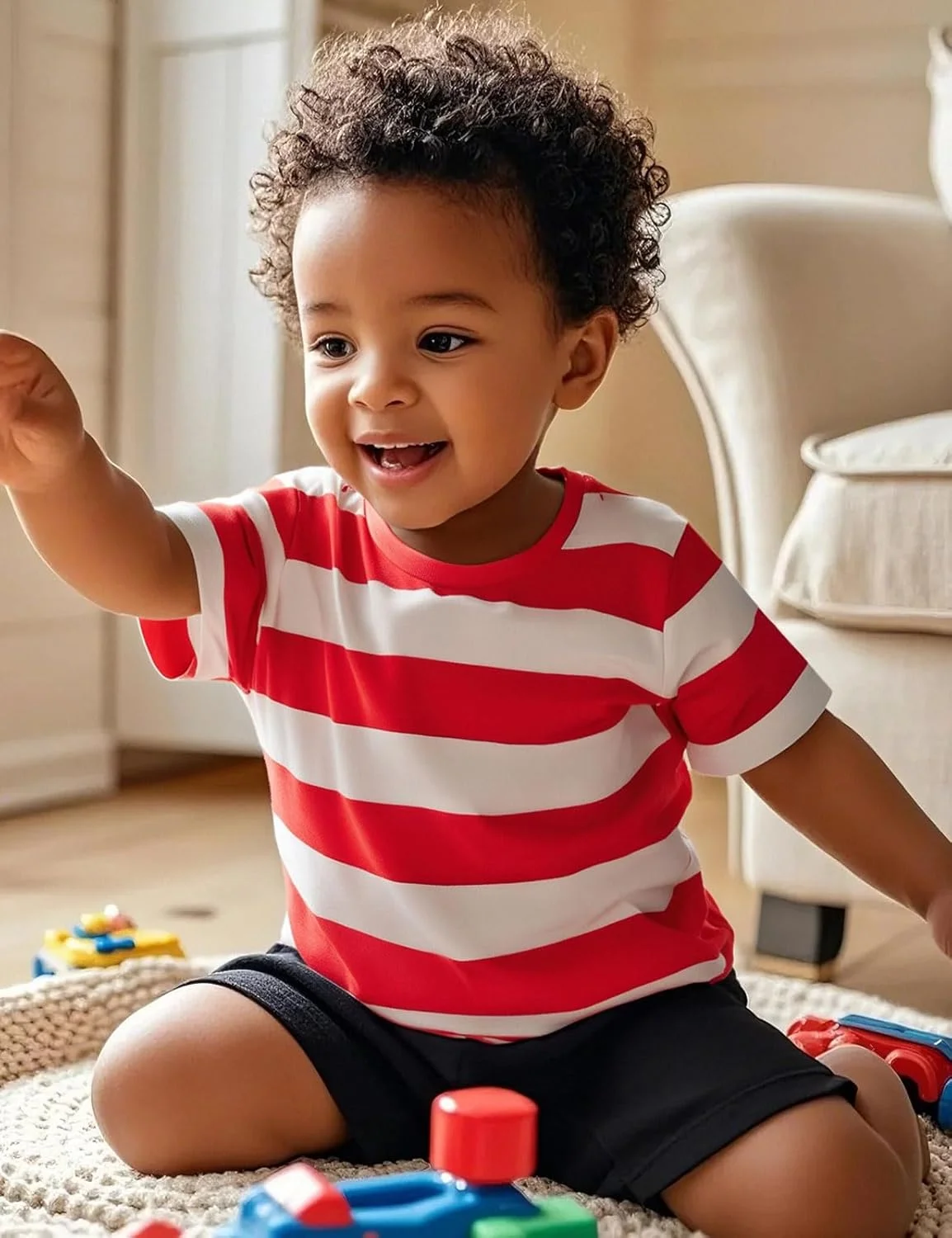 تی‌شرت فانتزی بچه گانه COSLAND مناسب هالووین، تیشرت کارتونی چاپی پسرانه