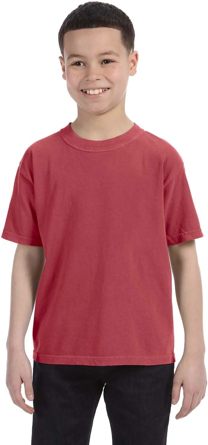 تی شرت آستین کوتاه پسرانه Comfort Colors، رنگ زرشکی، سایز XL