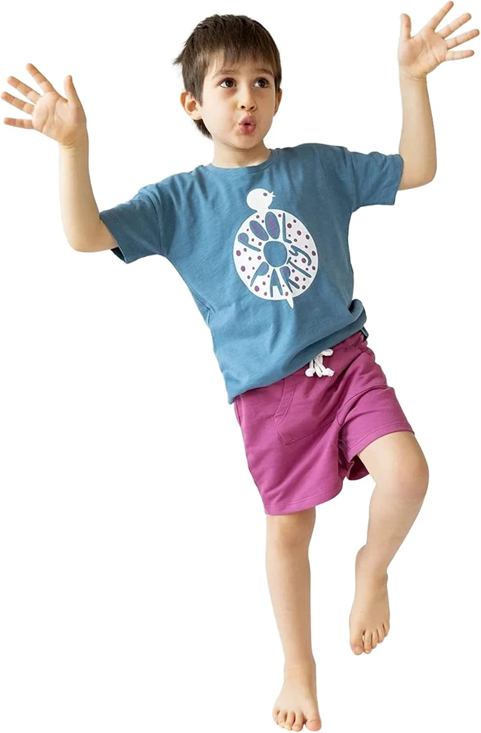 تی شرت نخی ارگانیک راحت پسرانه