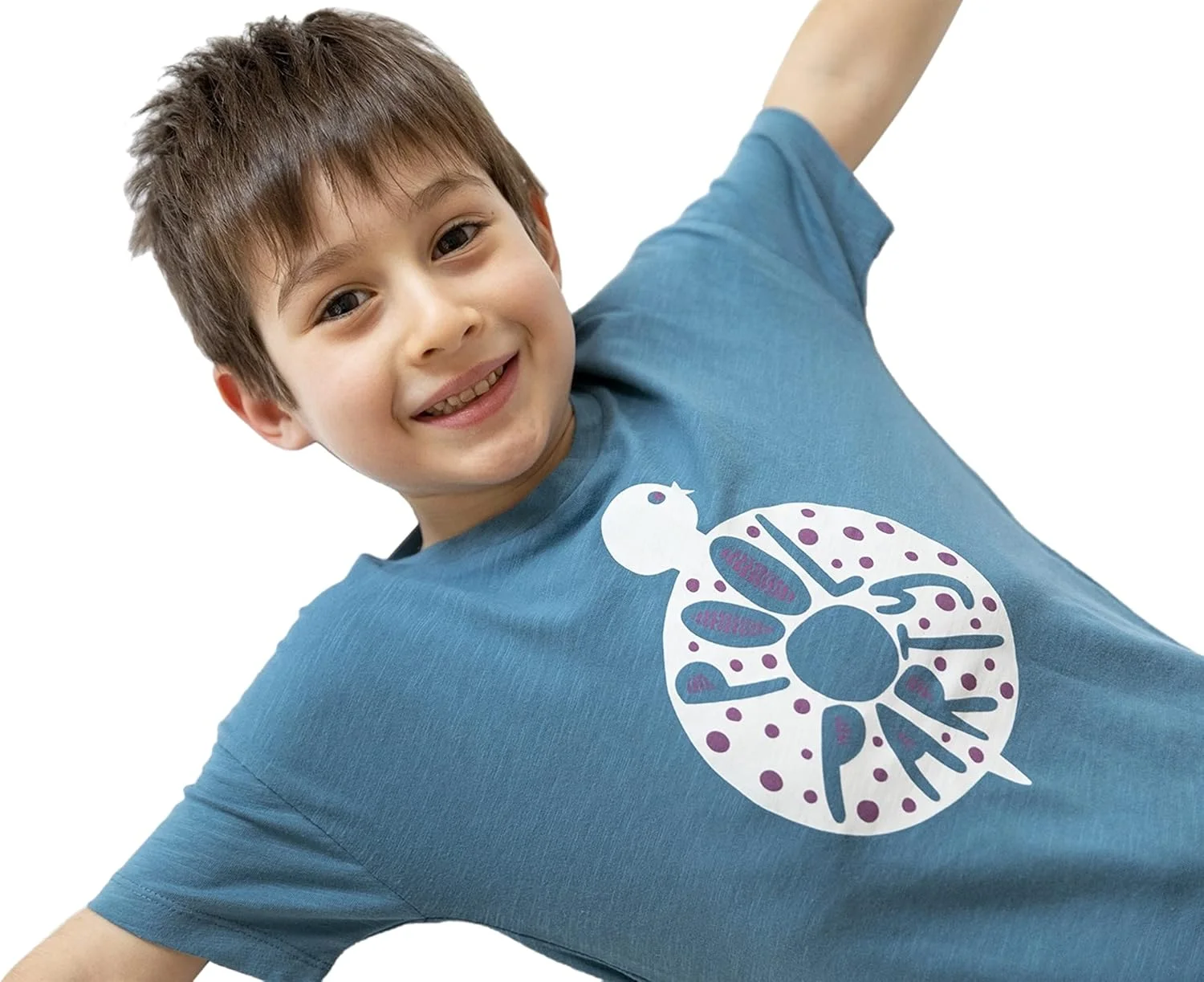 تی شرت نخی ارگانیک راحت پسرانه