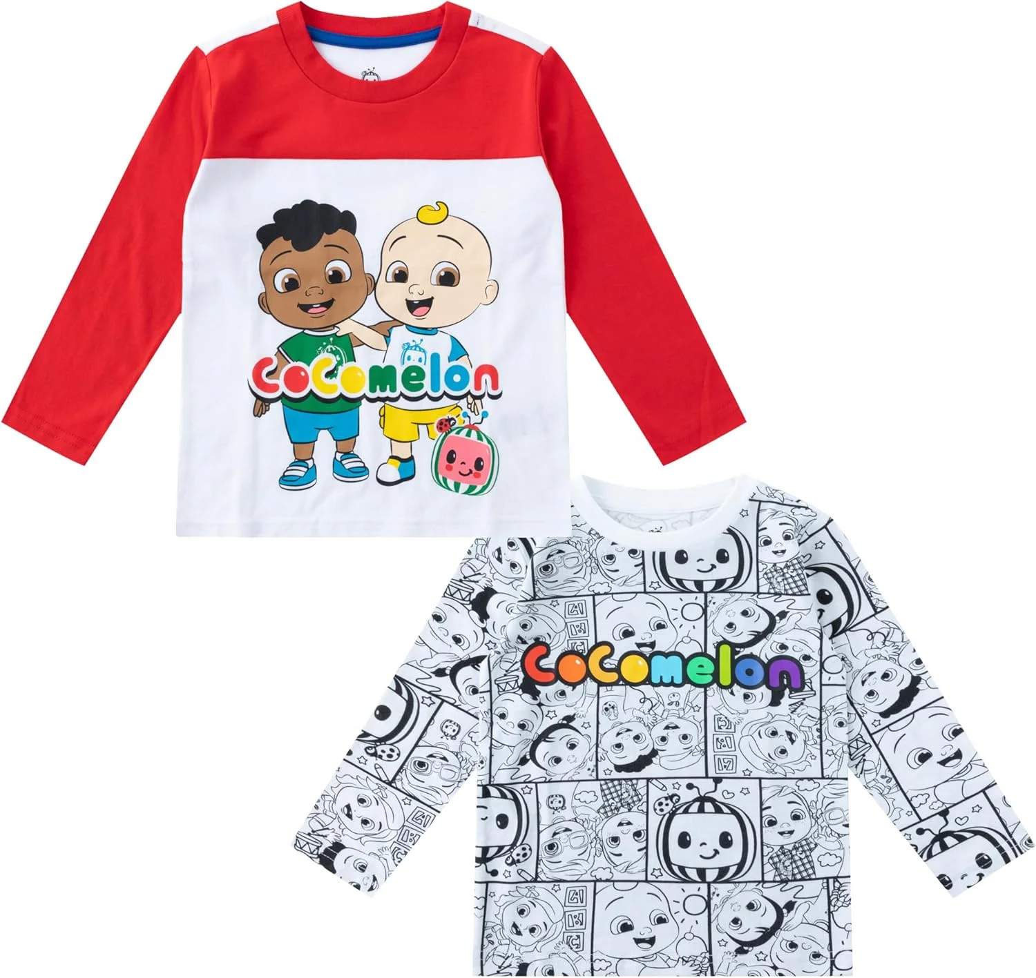 ست 2 عددی پیراهن آستین بلند پسرانه کوکوملون برای کودکان نوپا