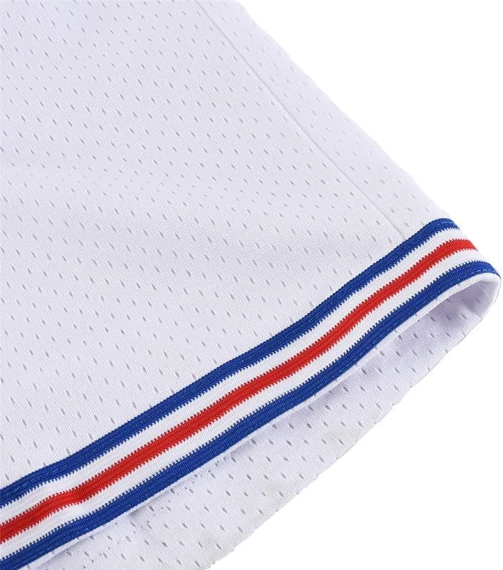 شورت ورزشی بسکتبال بچگانه، طرح لباس فیلم، شلوار ورزشی مدل Space Jam دهه 90 برای کودکان، سفید، سایز S-XL