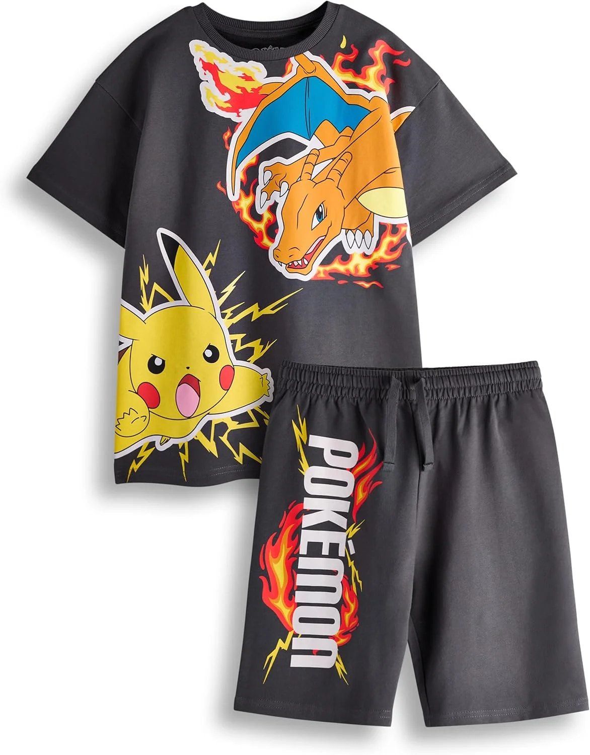 ست تی‌شرت و شلوارک پسرانه طرح Pokemon