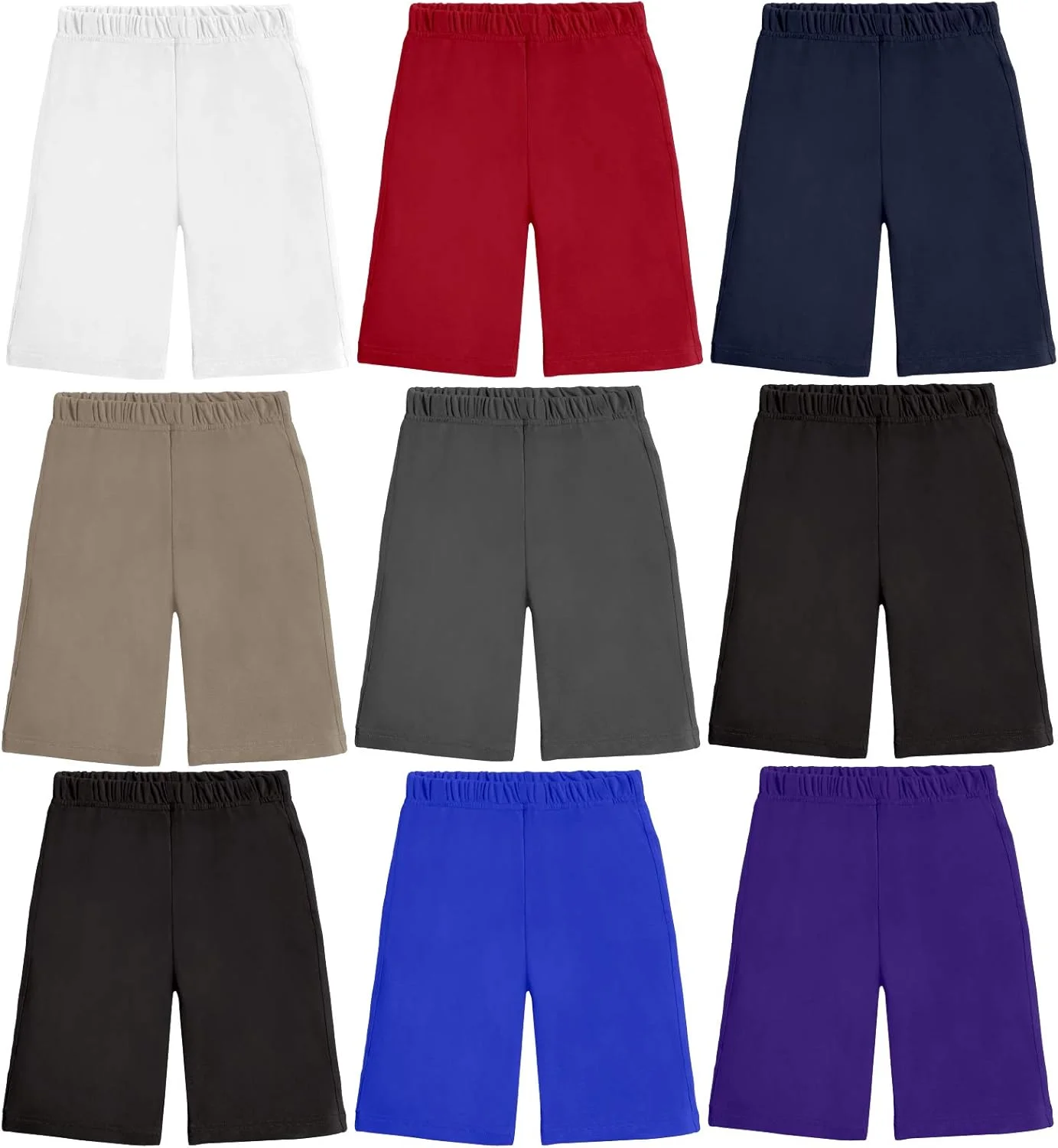 شلوارک ورزشی نخی پسرانه سیتی تردز - مناسب ورزش، اردو، بازی و مدرسه، ساخت آمریکا