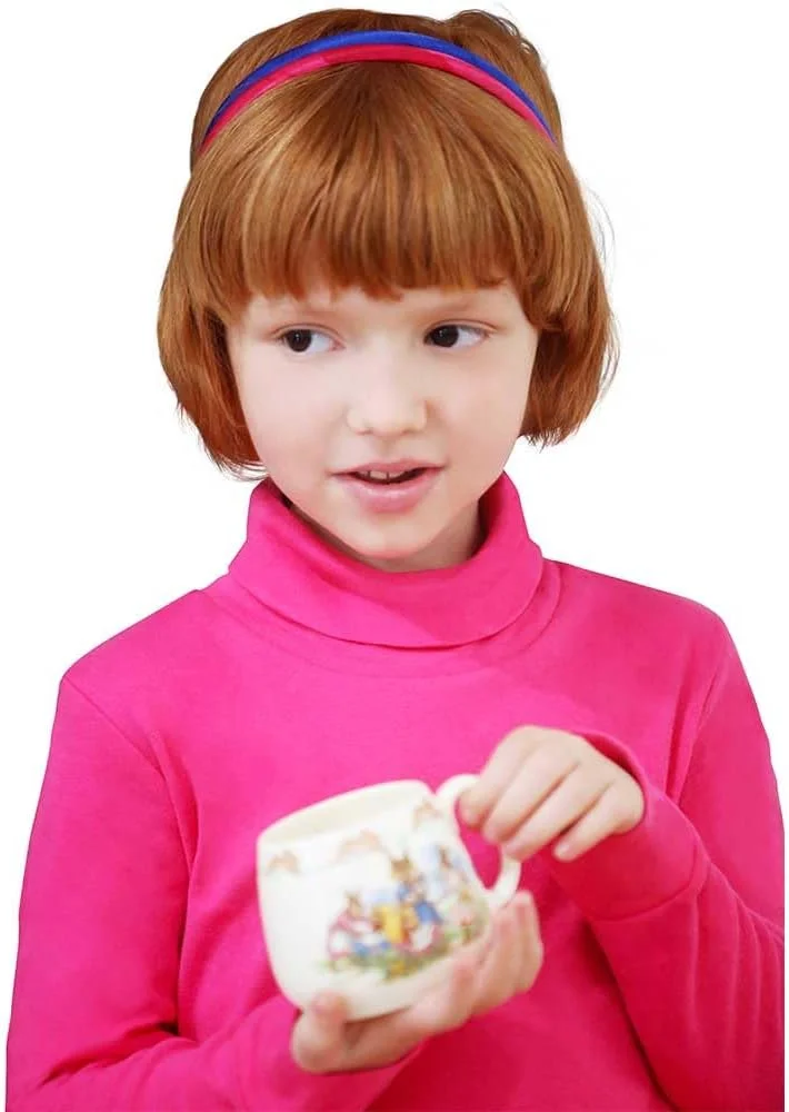 یقه اسکی پسرانه و دخترانه 100% پنبه در رنگ های اصلی برای لایه بندی زیر لباس مدرسه کودکان - ساخت آمریکا