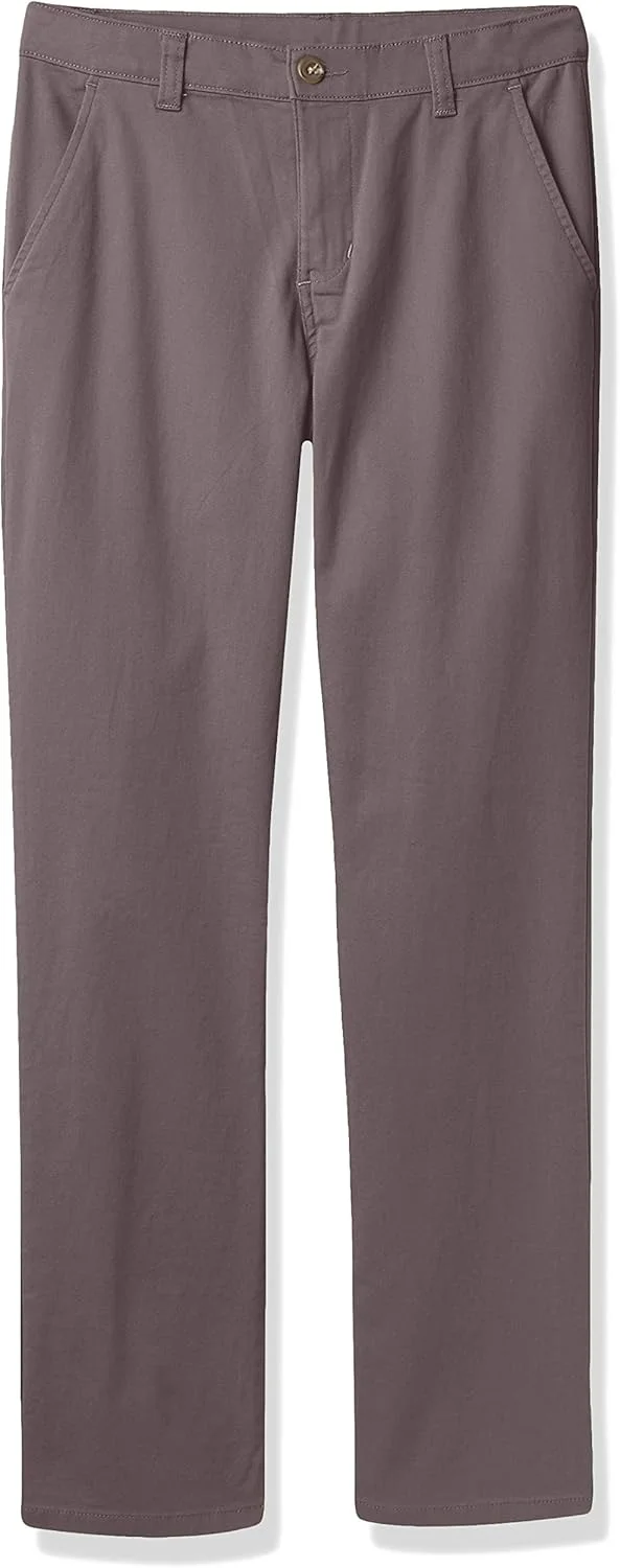 شلوار کتان مدرسه ای پسرانه Chaps، خاکستری، سایز 10
