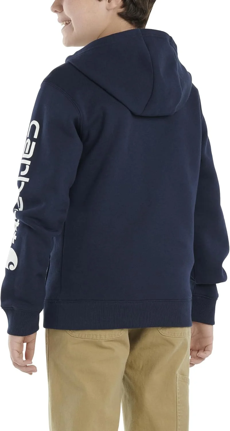 سویشرت کلاه دار آستین بلند پسرانه طرح استتار Carhartt