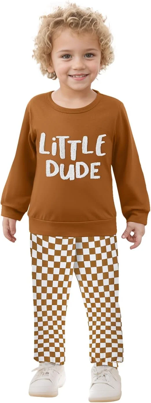 CARETOO ست لباس پسرانه دو تکه آستین بلند شامل بلوز و شلوار