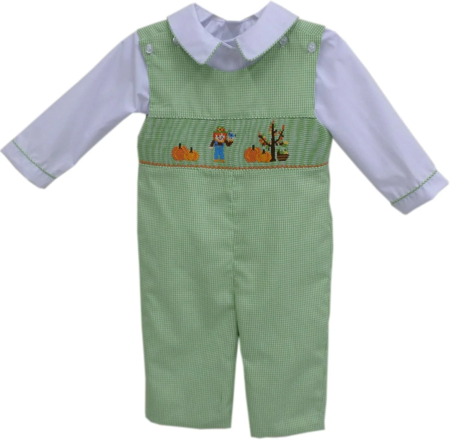 سرهمی بلند پسرانه Carouselwear با طرح مترسک و کدو تنبل