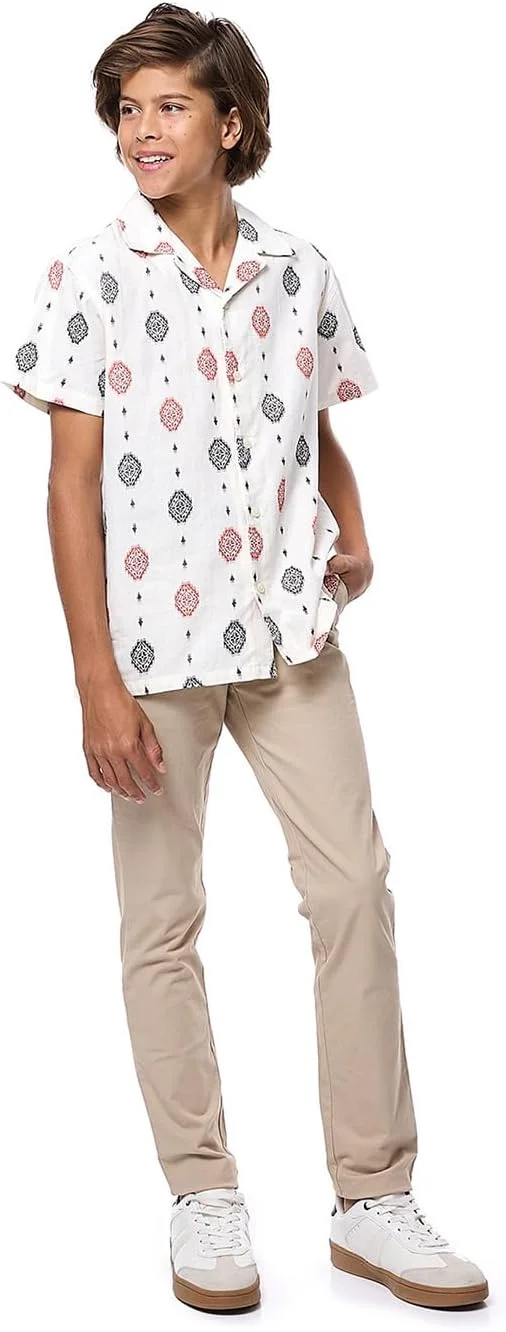 شلوار کتان پسرانه R&B مدل 125-0121Tb668-2، راسته و خوش استایل